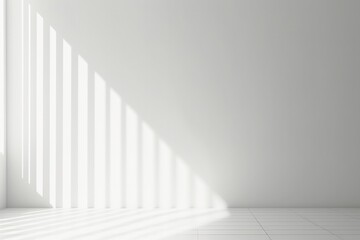 Obraz premium Natural light windows and shadow overlay on wall paper.