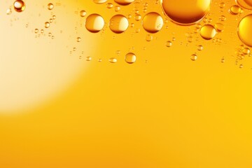 Oil yellow water bubble background