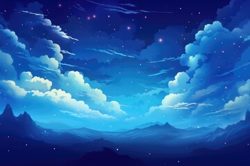 Sky cloud space galaxy background with stars.