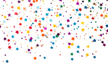 confetti on  transparent background