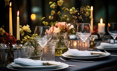Fototapeta premium wedding table setting