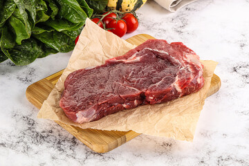 Raw rib eye beef premium steak