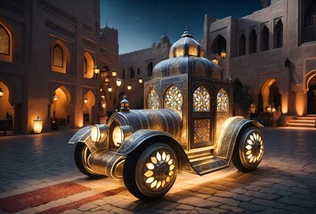 a car designed to look like an Arabian lantern