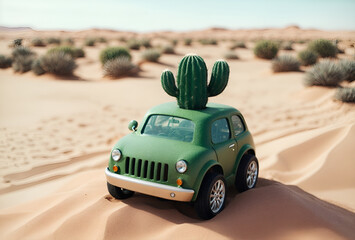 a car designed to look like a cactus
