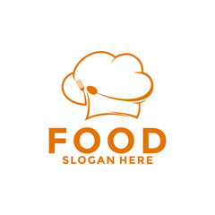 Food Logo Design, Kitchen, restaurant, cafe and cooking logo vector template
