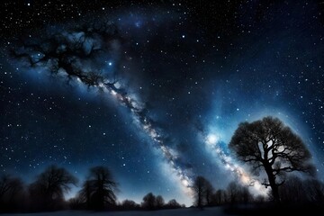 Naklejka premium sky with stars