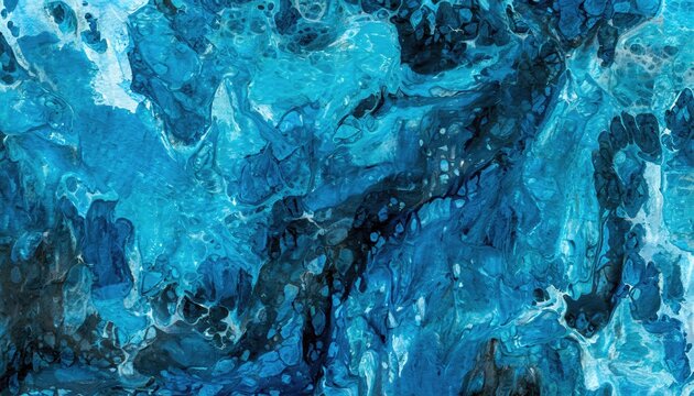 Abstract blue water painted background.