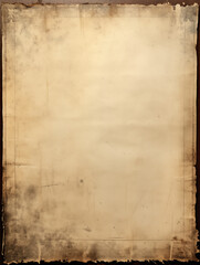 Antique Parchment Paper Texture with Ornate Borders