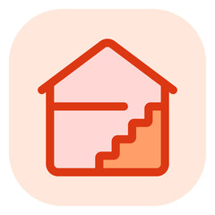 Obraz premium Editable house floor, layout vector icon. Property, real estate, construction, mortgage, interiors. Part of a big icon set family. Perfect for web and app interfaces, presentations, infographics, etc
