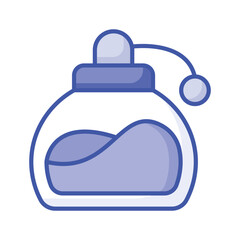 Scalable icon of perfume, unique vector of fragrance bottle