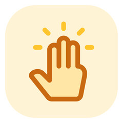 Editable three fingers tap vector icon. Part of a big icon set family. Perfect for web and app interfaces, presentations, infographics, etc