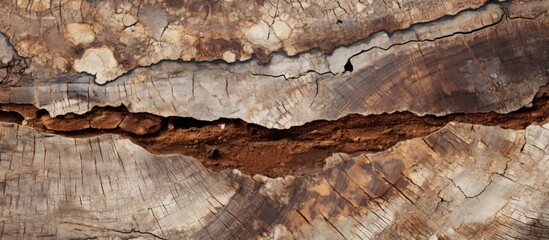 Close-up view of fossilized wood from the Petrified Forest in Yellowstone, with visible wood grain and broken pieces.