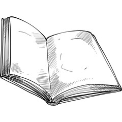 book handdrawn illustration