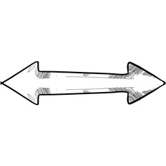 move icon handdrawn illustration