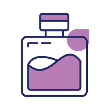 purple perfume bottle icon clip art preview
