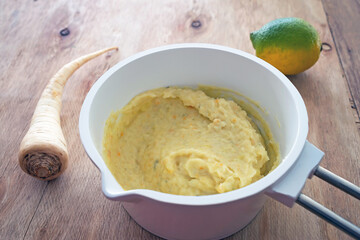 püree stampf von der petersilienwurzel petersilienwurzelpüree 