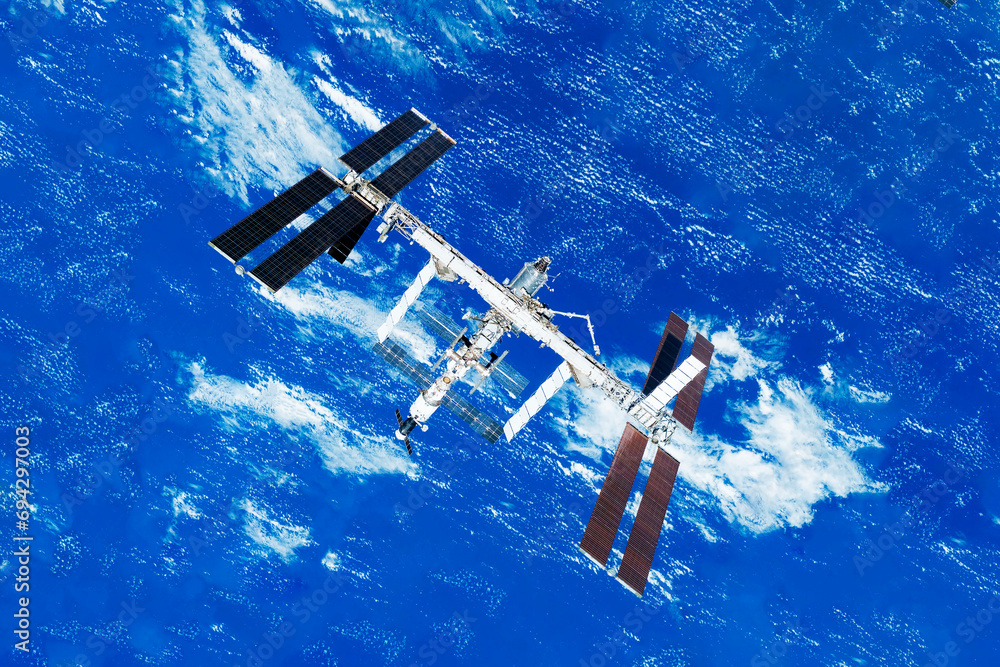 Canvas Prints international space station. elements of this image furnished by nasa