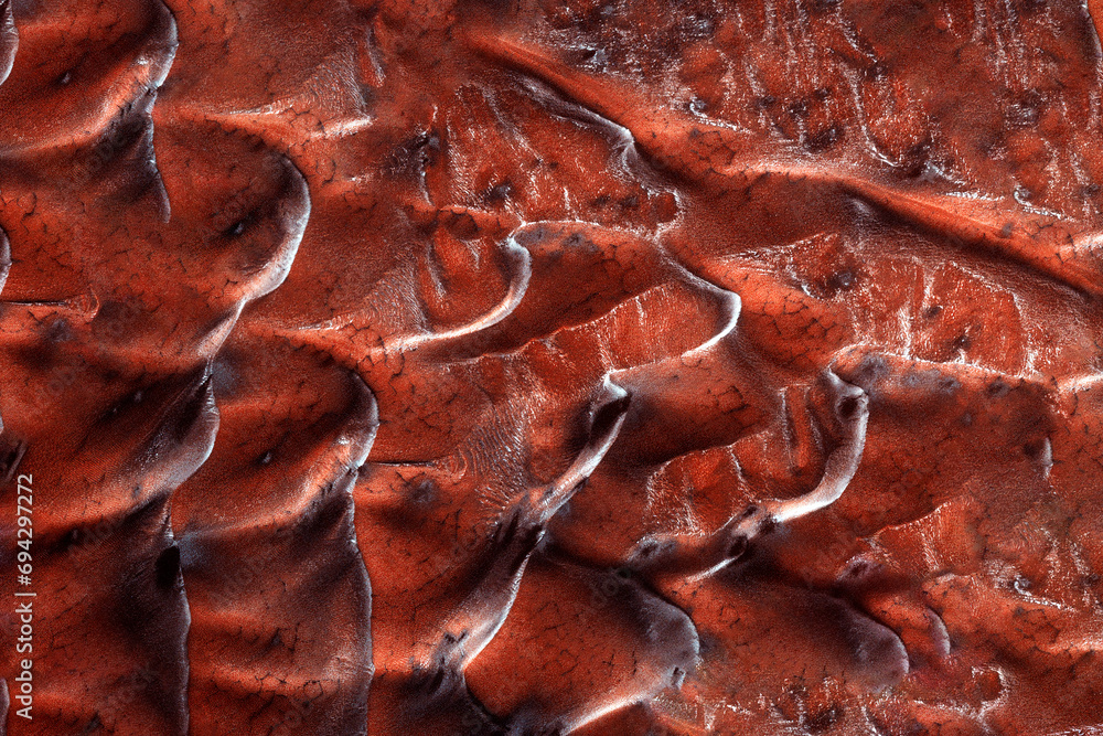 Wall mural surface of the planet mars. elements of this image furnished by nasa
