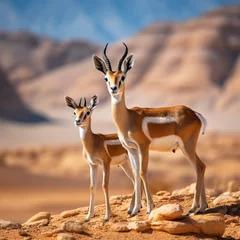 Fototapeten antelope in the desert © Damjan