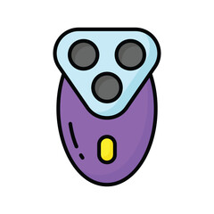 Electric razor, shaving machine, electric razor machine vector design