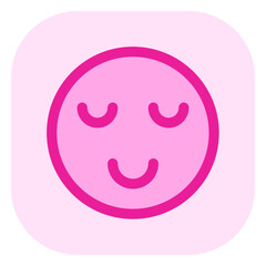 Editable calm, zen, relaxed face vector icon. Part of a big icon set family. Perfect for web and app interfaces, presentations, infographics, etc