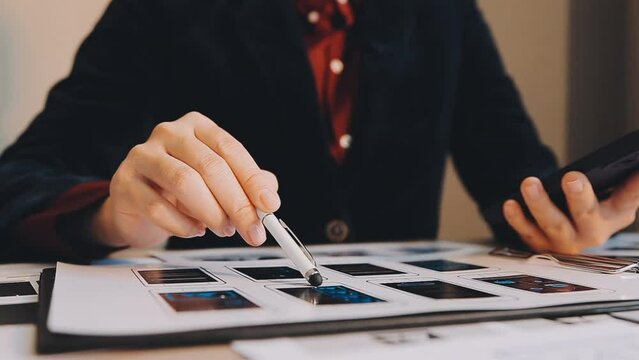 Programmer and Developer coding software application.
