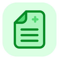 Editable medical record vector icon. Part of a big icon set family. Perfect for web and app interfaces, presentations, infographics, etc