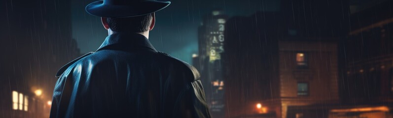 Detective man . Banner