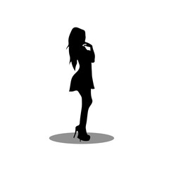 Woman silhouette vector