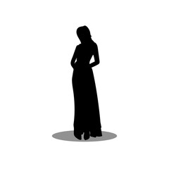 Woman silhouette vector