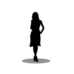 Woman silhouette vector