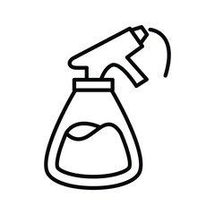 An amazing icon of water spray bottle, cleaning spray bottle vector design