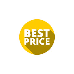 Best price sign icon isolated on transparent background