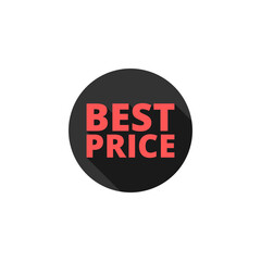 Best price sign icon isolated on transparent background