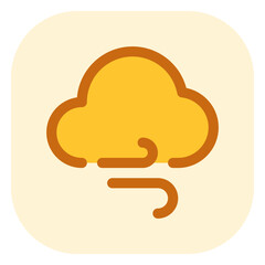 Editable windy cloud vector icon. Part of a big icon set family. Perfect for web and app interfaces, presentations, infographics, etc