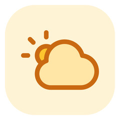 Editable sunny day vector icon. Part of a big icon set family. Perfect for web and app interfaces, presentations, infographics, etc