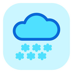 Editable heavy snowfall vector icon. Part of a big icon set family. Perfect for web and app interfaces, presentations, infographics, etc