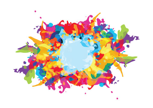 abstract vector color paint splatter design background. Paint splashes color.Vector illustration design.