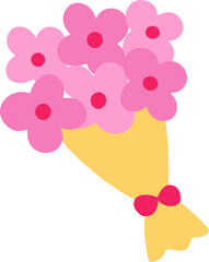 Valentine's Day bouquet icon