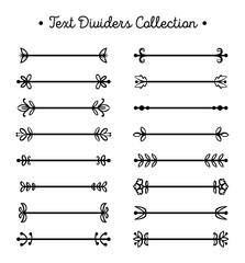 Lineal text dividers