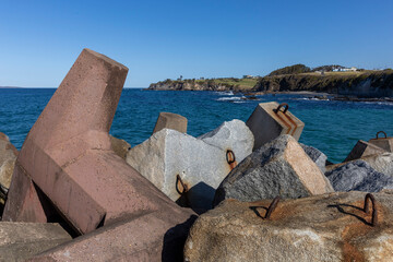 Tetrapod sea defence at Narooma