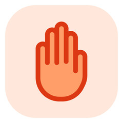 Obraz premium Editable stop, sign language vector icon. Part of a big icon set family. Perfect for web and app interfaces, presentations, infographics, etc