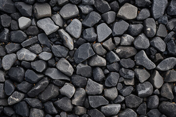 black texture of a stone background