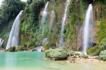 Fotobehang Ban Gioc Waterfalls stands as one of the grandest and most captivating Vietnam waterfalls. © Ondrej