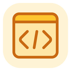 Editable vector web programming icon. Part of a big icon set family. Perfect for web and app interfaces, presentations, infographics, etc