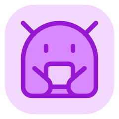 Editable vector robot icon. Part of a big icon set family. Perfect for web and app interfaces, presentations, infographics, etc