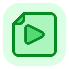 Editable vector multimedia file icon. Part of a big icon set family. Perfect for web and app interfaces, presentations, infographics, etc