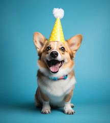 Dog in a Party Hat