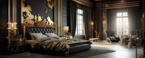 Luxurious bedroom decoration