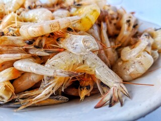 Shrimp seafood which has lots of vitamins